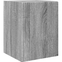 Syfax Meuble TV mural Gris Sonoma 30 x 31 x 40 cm Bois d'ingénierie