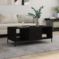 Prolenta Maison Exclusive - Table basse noire 102x50x40 cm Matériau dérivé du bois