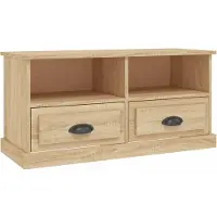 Syfax Meuble TV chêne sonoma 93x35,5x45 cm bois d'ingénierie