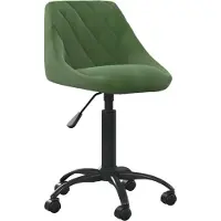 Syfax Chaise de bureau Vert foncé Velours