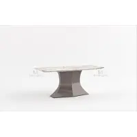 AEA Table de salle à manger en bois Table en marbre Table de salle à manger Design Meubles de luxe 180x90cm Nouveau