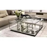 AEA Modern Glas Couchtisch Wohnzimmer Möbel Design Einrichtung