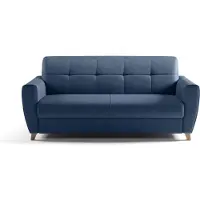 Sonstiges Canapé convertible 3 places Express SKY - Tissu bleu - 192 x 100 x 88 cm