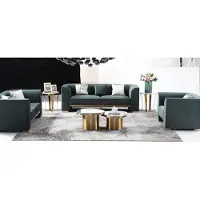 AEA Sofagarnitur 321 Sitzer Set 2x Beistelltisch 2x Couchtisch Luxus Möbel 7tlg.