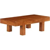 Prolenta Maison Exclusive - Table basse en bois massif avec finition couleur miel 100 x 50 x 30 cm