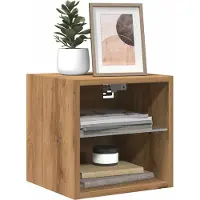 Prolenta Maison Exclusive - Meuble TV avec éclairage LED Chêne Artisan 30x28,5x30cm