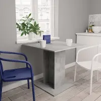 Prolenta Maison Exclusive - Table à manger gris béton 80x80x75 cm Matériau dérivé du bois