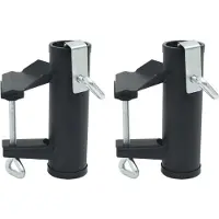Prolenta Supports de parasol exclusifs, pour balcon, lot de 2, acier, diamètre 25-38 mm