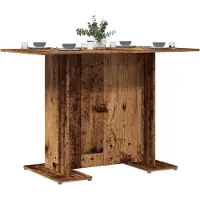 Prolenta Maison Exclusive - Table à manger aspect bois ancien 110x60x75 cm Matériau dérivé du bois