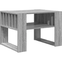 Syfax Table basse Gris Sonoma 66 x 49,5 x 45 cm Bois d'ingénierie