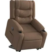 Syfax Fauteuil inclinable Marron Tissu