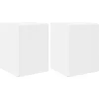 Syfax Meuble TV mural 2 pcs Blanc 30 x 31 x 40 cm Bois d'ingénierie