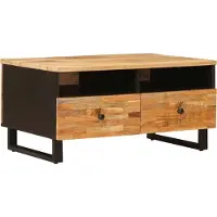 Syfax Table basse Marron 80 x 54 x 40 cm Bois de mangue massif