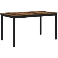 Syfax Table de salle à manger / Table de repas 140 x 80 x 75 cm MÉTAL