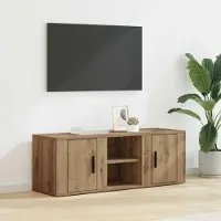 Prolenta Maison Exclusive - Meuble TV, dimensions : 100 x 31,5 x 35 cm, fabriqué en bois composite imitation chêne massif