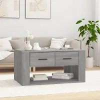 Prolenta Maison Exclusive - Table basse Gris Sonoma 80x50x40 cm Matériau dérivé du bois