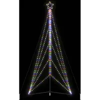 vidaXL Pratique Sapin de Noël LED 615 LED Multicolore 404,5 cm - Sapins de Noël artificiels ,mobilier design 3901640 1parcel