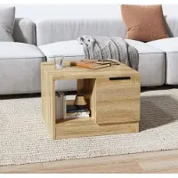 Prolenta Maison Exclusive - Table basse en chêne Sonoma 50x50x36 cm Matériau dérivé du bois
