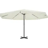 Syfax Parasol Blanc Aluminium 500 cm
