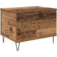 Syfax Table basse Bois Ancien 60 x 44,5 x 45 cm Bois d'ingénierie