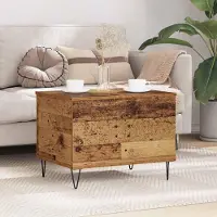 Prolenta Maison Exclusive - Table basse en bois ancien 60 x 44,5 x 45 cm Matériau dérivé du bois