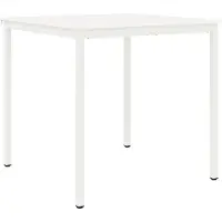 vidaXL Table de bar blanche 110 x 55 x 105 cm Pin massif