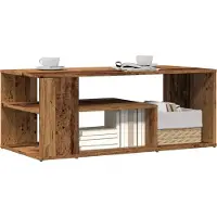 Prolenta Maison Exclusive - Table basse aspect bois ancien 100x50x40 cm Matériau dérivé du bois