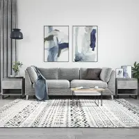 Prolenta Maison Exclusive - Tables basses 2 pièces gris béton 50x46x50 cm matériau dérivé du bois