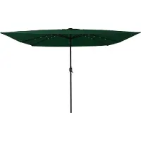 Syfax Parasol de jardin Vert 295 x 295 x 245 cm Polyester et Acier