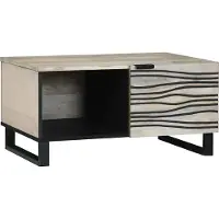 Prolenta Maison Exclusive - Table basse blanche 80 x 50 x 40 cm Matériau dérivé du bois