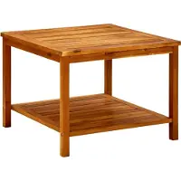 vidaXL Table basse 60x60x45 cm Bois massif Acacia - Table basse - Tables basses - Tables basses en bois