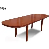 AEA Table Table de salle à manger en bois XXL Table de conférence 90X200cm Extensible 200X280cm