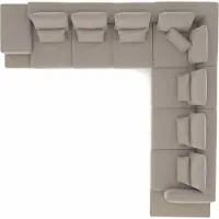AEA Wohnzimmer Grau Polstermöbel Ecksofa L-Form Design Couchtisch Beistelltisch