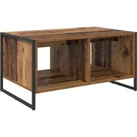 Syfax Table basse Bois Ancien 80 x 50 x 40 cm Bois d'ingénierie