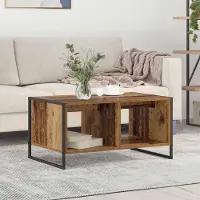 Prolenta Maison Exclusive - Table basse en bois ancien 80 x 50 x 40 cm Matériau dérivé du bois