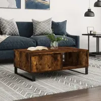 Prolenta Maison Exclusive - Table basse en chêne fumé 90x60x35 cm Matériau dérivé du bois