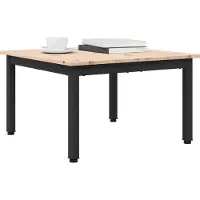 Syfax Table basse Naturel 60 x 60 x 36 cm Bois de pin massif
