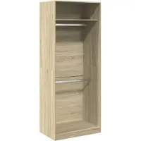 Syfax Garde-robe chêne sonoma 80x50x200 cm bois d'ingénierie