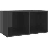 Sonstiges Meuble TV gris brillant 72x35x36,5 cm bois d’ingénierie