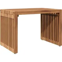 Syfax Table d'appoint de jardin Marron 50 x 32,5 x 35 cm