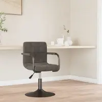 Prolenta Maison Exclusive - Tabouret de bar en velours gris foncé