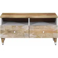Syfax Table basse 80x54x40 cm bois de manguier massif