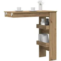 Prolenta Maison Exclusive - Table de bar murale Chêne Artisan 102x45x103,5 cm Matériau dérivé du bois