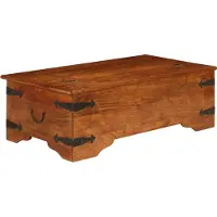 Prolenta Maison Exclusive - Table basse en bois massif avec finition couleur miel 110 x 55 x 35 cm