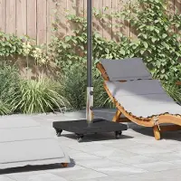 Prolenta Maison Exclusive - Support de parasol, 30 kg, noir, en granit, forme carrée