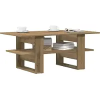Prolenta Maison Exclusive - Table basse en chêne artisanal 102x55x42 cm Matériau dérivé du bois