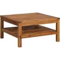 Syfax Table basse 65x65x35 cm Bois d'acacia solide