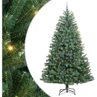 Syfax Sapin de Noël Artificiel à Branches Articulées Vert 240 cm