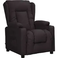 Syfax Fauteuil inclinable Noir Similicuir