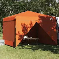 vidaXL Best Möbel Tente pavillon pop-up Orange 300 x 300 cm tissu - Pavillons et tentes de réception Cloris New1631473 1parcel